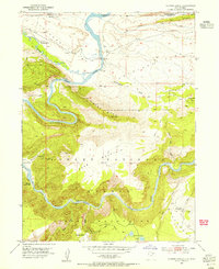 Flaming Gorge 1952 topographic map thumbnail