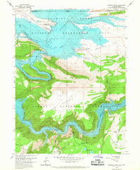 Flaming Gorge 1966 topographic map thumbnail