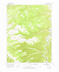 Flat Canyon 1954 topographic map thumbnail