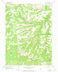 Flat Ridge 1969 topographic map thumbnail