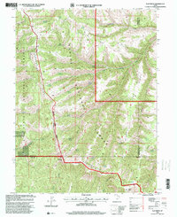 Flat Ridge 1996 topographic map preview