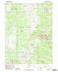Flat Top 1985 topographic map thumbnail