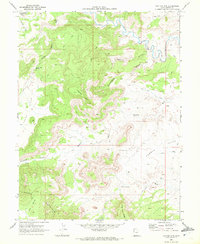 Flattop Mtn 1969 topographic map thumbnail