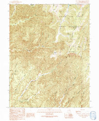 Floy Canyon North 1991 topographic map thumbnail