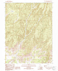 Floy Canyon South 1991 topographic map thumbnail