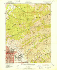Fort Douglas 1951 topographic map preview