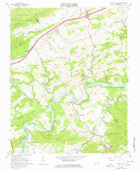 Fosters Falls 1965 topographic map thumbnail