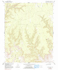Fourmile Bench 1968 topographic map preview