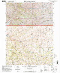 Francis Canyon 1998 topographic map thumbnail