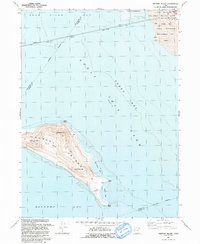 Fremont Island 1991 topographic map thumbnail