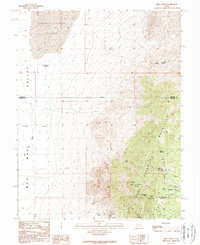 Frisco Peak 1989 topographic map thumbnail