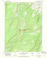 Gilbert Peak NE 1967 topographic map thumbnail