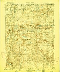 Gilbert Peak 1906 topographic map thumbnail