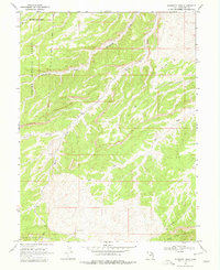 Gilsonite Draw 1968 topographic map thumbnail