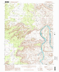 Gold Bar Canyon 1985 topographic map thumbnail