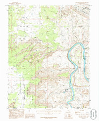Gold Bar Canyon 1985 topographic map thumbnail