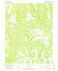 Gooseberry Creek 1966 topographic map thumbnail