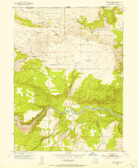 Goslin Mtn 1952 topographic map thumbnail