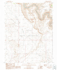 Goulding NE 1989 topographic map thumbnail
