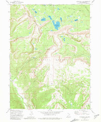 Grandaddy Lake 1972 topographic map thumbnail