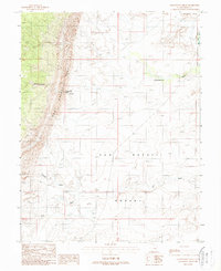Greasewood Draw 1988 topographic map thumbnail