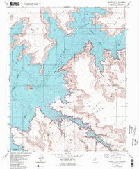 Gregory Butte 1985 topographic map preview