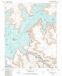 Gregory Butte 1985 topographic map thumbnail
