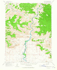 Gunnison Butte 1963 topographic map thumbnail