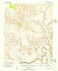 Gunsight Butte 1953 topographic map thumbnail