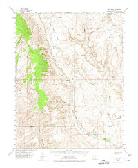 Hall Mesa 1953 topographic map thumbnail