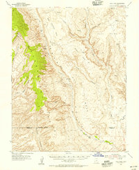 Hall Mesa 1953 topographic map thumbnail