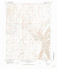 Hanksville 1963 topographic map thumbnail