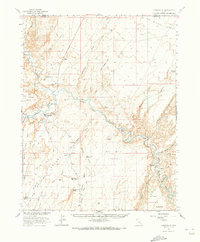 Hanksville 1963 topographic map thumbnail
