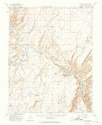Hanksville 1963 topographic map thumbnail