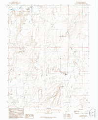 Hanksville 1987 topographic map thumbnail