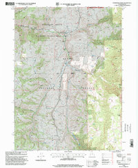 Hardware Ranch 1998 topographic map preview