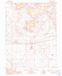 Hatch Mesa 1991 topographic map thumbnail