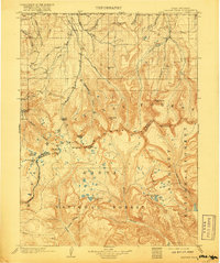 Hayden Peak 1903 topographic map thumbnail