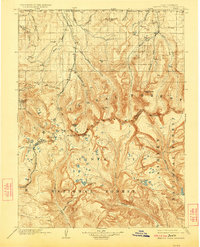 Hayden Peak 1903 topographic map thumbnail