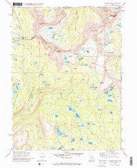 Hayden Peak 1972 topographic map thumbnail