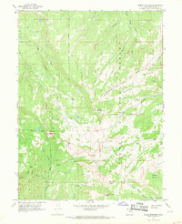 Heber Mountain 1967 topographic map thumbnail