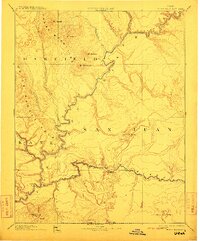 Henry Mountains 1892 topographic map thumbnail