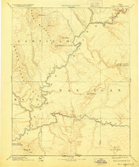 Henry Mountains 1892 topographic map thumbnail