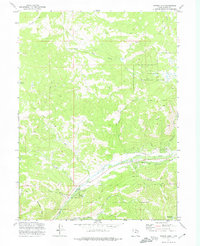 Hidden Lake 1972 topographic map thumbnail