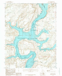 Hite South 1987 topographic map thumbnail