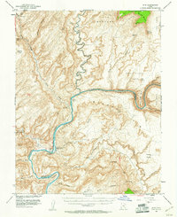 Hite 1952 topographic map preview