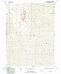 Hogup Ridge South 1991 topographic map thumbnail