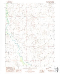 Horse Bench West 1988 topographic map thumbnail