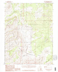 Horse Pasture Mesa 1987 topographic map thumbnail