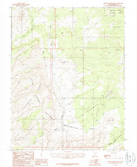 Horse Pasture Mesa 1987 topographic map thumbnail